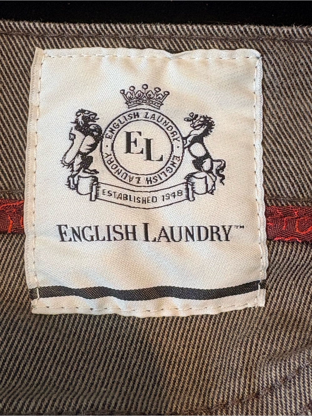 English Laundry Brown Straight Pants - Picture 2 of 7